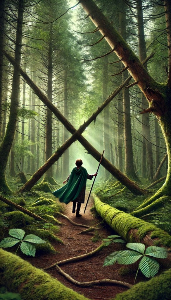 Un albero sbarra la strada a Bran